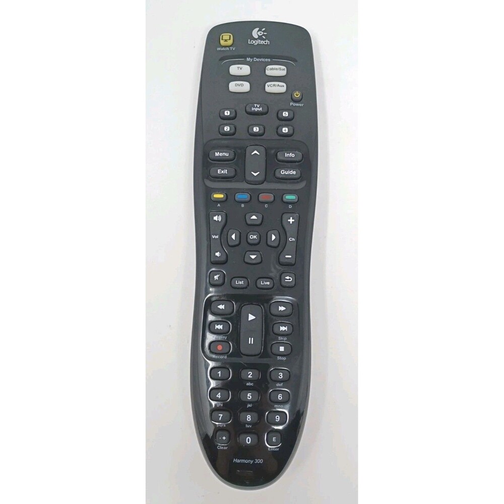 Logitech Harmony 300 Universal Remote Control 915-000143 / 815-000075 - Working